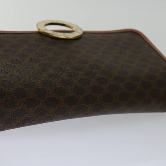 CELINE Macadam Canvas Shoulder Bag Pvc Brown - Picture 6 of 12